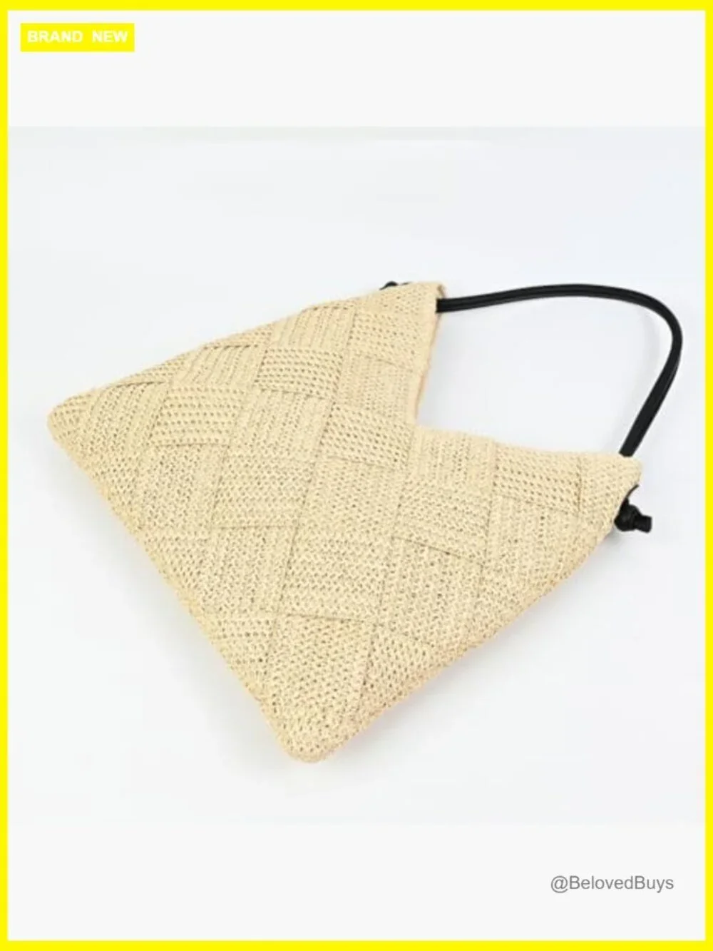 Woven Straw Hobo Bag Large Capacity Beach Tote Shoulder Bag for Travel